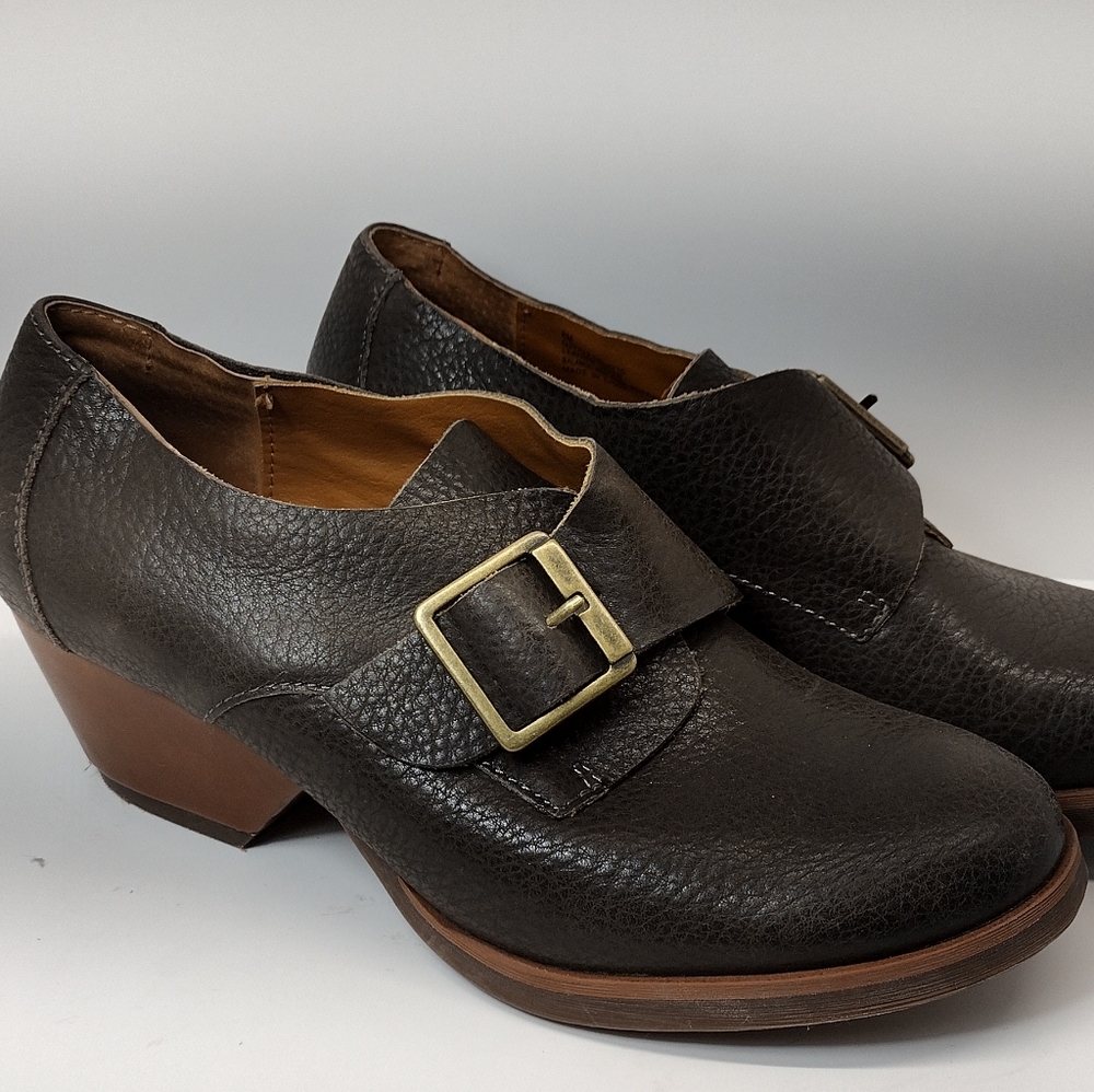 Korks by Kork Ease Grey Little Leather Monk Strap Booties l size 8 M - Picture 2 of 14